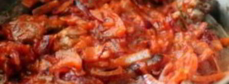 гуляш из говядины с черносливом. Шаг 6