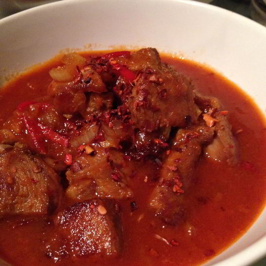 Рецепт гуляша из индейки с абрикосами