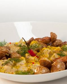 Гуляш из индейки в кукурузном соусе