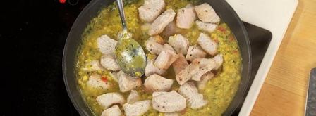 гуляш из индейки в кукурузном соусе. Шаг 4