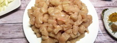 гуляш из курицы с пюре из цветной капусты. Шаг 2