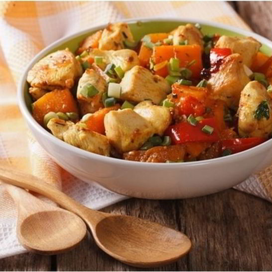 Рецепт гуляша из курицы со сладким перцем