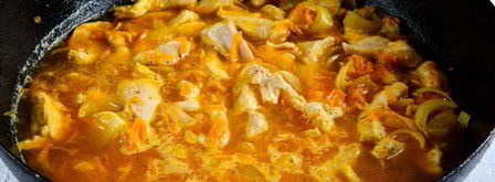 гуляш из курицы со сметаной. Шаг 5