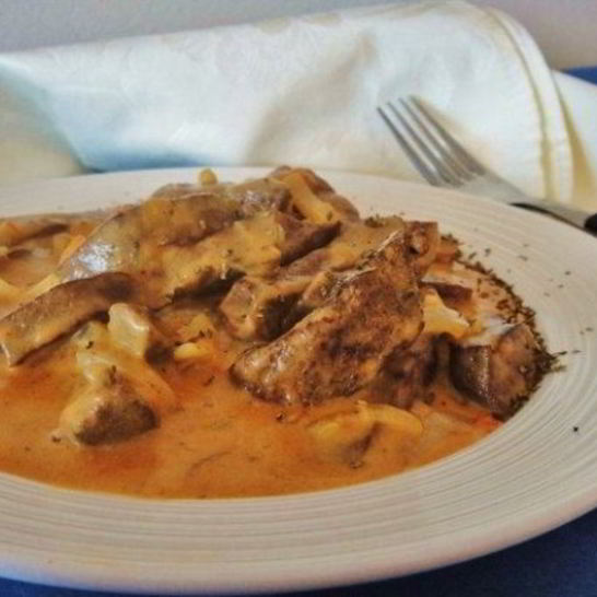 Рецепт гуляша из печени говяжьей