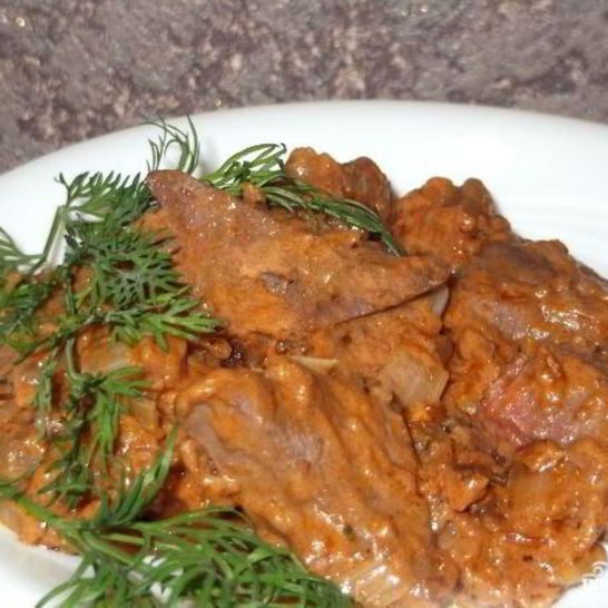 Рецепт гуляша из печенки свиной