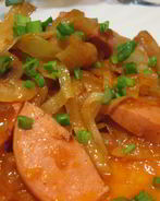 Гуляш из сосисок