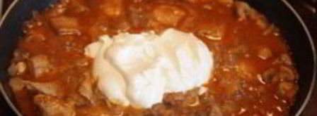 гуляш с грибами и мясом. Шаг 9