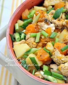 Гуляш с тыквой и индейкой