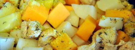 гуляш с тыквой и индейкой. Шаг 5