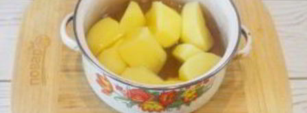 картофельное пюре с беконом и сыром. Шаг 2