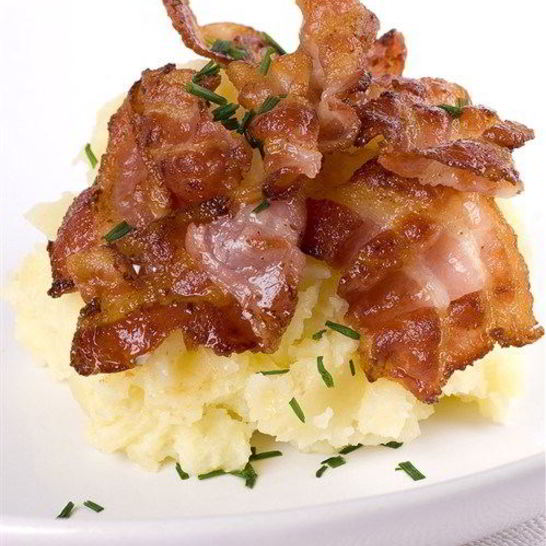 Рецепт картофельного пюре с беконом и укропом