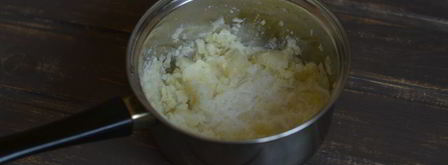 картофельное пюре с чесноком и базиликом. Шаг 5