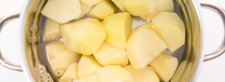 картофельное пюре со шпинатом и чесноком. Шаг 3