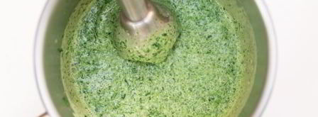 картофельное пюре со шпинатом и чесноком. Шаг 7