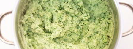 картофельное пюре со шпинатом и чесноком. Шаг 9