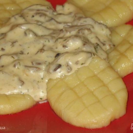 Рецепт картофельных ньокков с грибным соусом