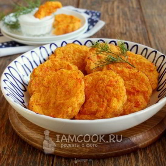 Рецепт диетических морковных котлет