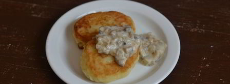 картофельные котлеты с грибным соусом. Шаг 12