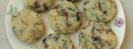 картофельные котлеты с шампиньонами. Шаг 3