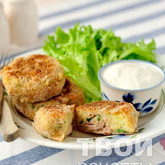 Рецепт котлеток из картофеля и тунца