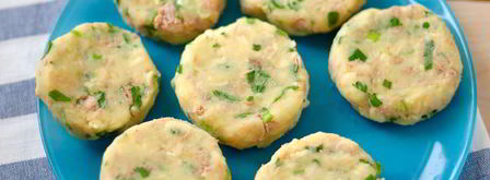 котлетки из картофеля и тунца. Шаг 4