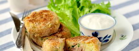 котлетки из картофеля и тунца. Шаг 7