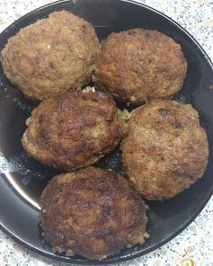 Котлеты из говядины и тертой картошки