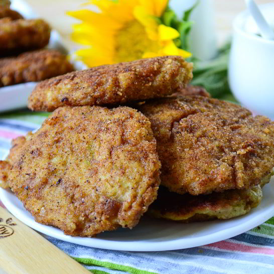 Рецепт котлет из кабачков и фарша жареные