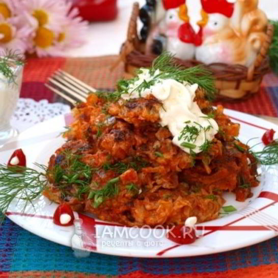 Рецепт котлет из капусты в томате