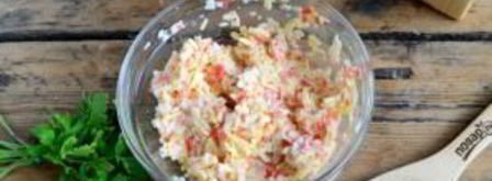 котлеты из крабовых палочек с сыром. Шаг 4