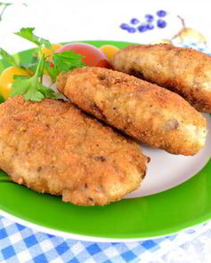 Котлеты из смешанного фарша с грибами