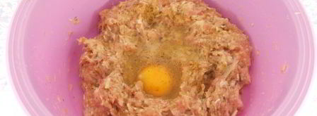 котлеты из смешанного фарша с грибами. Шаг 4