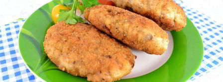 котлеты из смешанного фарша с грибами. Шаг 6