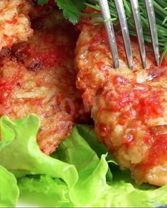 Котлеты луковые овощные