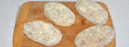 котлеты мясные с горошком и сыром. Шаг 5