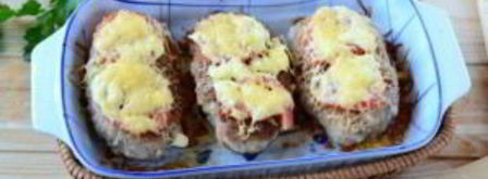 котлеты под шубой с помидорами и сыром. Шаг 7