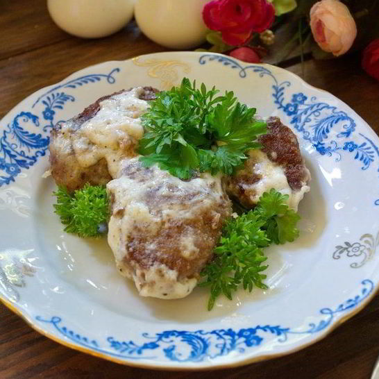 Рецепт котлет под соусом бешамель