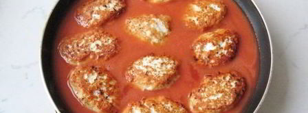 котлеты с рисом и чесноком в томатном соусе. Шаг 11