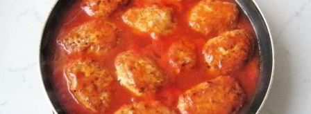 котлеты с рисом и чесноком в томатном соусе. Шаг 12