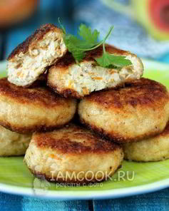 Куриные котлеты с овощами