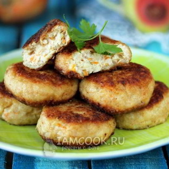 Рецепт куриных котлет с овощами