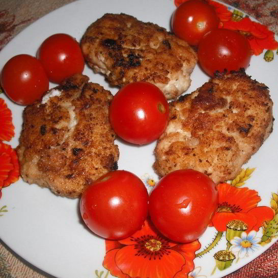Рецепт куриных котлет с сухарях