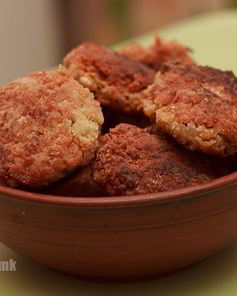 Постные котлетки из соевого мяса