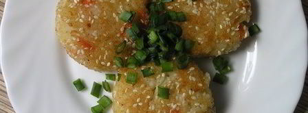 рисовые котлетки в кунжутной панировке. Шаг 6