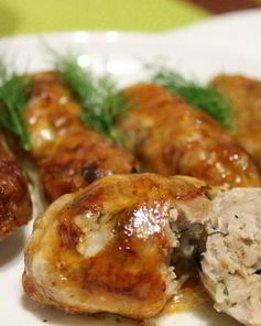 Рубленые котлеты в жировой сетке