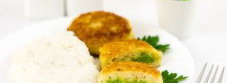 рыбные котлетки с зеленым горошком. Шаг 10