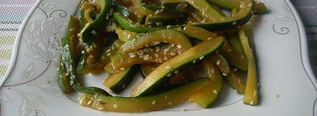 лапша из цукини с кунжутом. Шаг 5