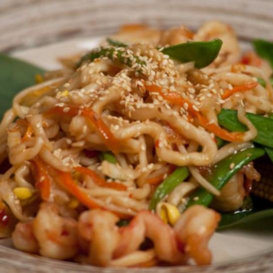 Рецепт лапши пат тай с тигровыми креветками