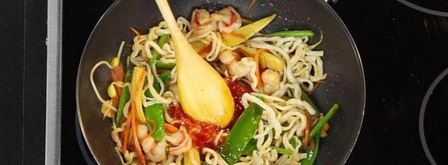 лапша пат тай с тигровыми креветками. Шаг 4