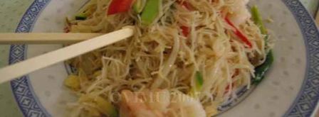 лапша рисовая с овощами и креветками. Шаг 40